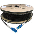 200 Meters Uniboot LC to LC Outdoor Armored Fiber Patch Cable, Low Friction by Bangun