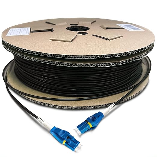 400 Meters Uniboot LC to LC Outdoor Armored Fiber Patch Cable, Low Friction by Bangun