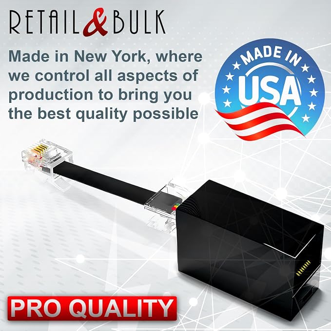 1-Pack RJ11 to RJ45 Adapter Phone Line to Ethernet – RJ45 Female to RJ11 Male - Image 6
