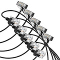 Cat6A Ethernet Cable 90 Degree Up Angled 15FT 5 Pack, Flexible Slim & Ultra by Thzzhnno