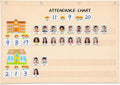 Spiareal Attendance Pocket Chart by Spiareal