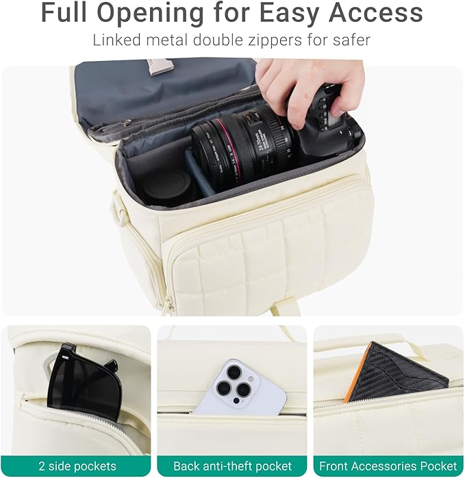 MOSISO Camera Bag for Photographers, Shoulder Photography Bag for - Image 4