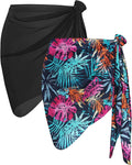 CHICGAL 2 Pieces Women Beach Sarong Bathing Suit Wrap Skirt Sheer Bikini by CHICGAL