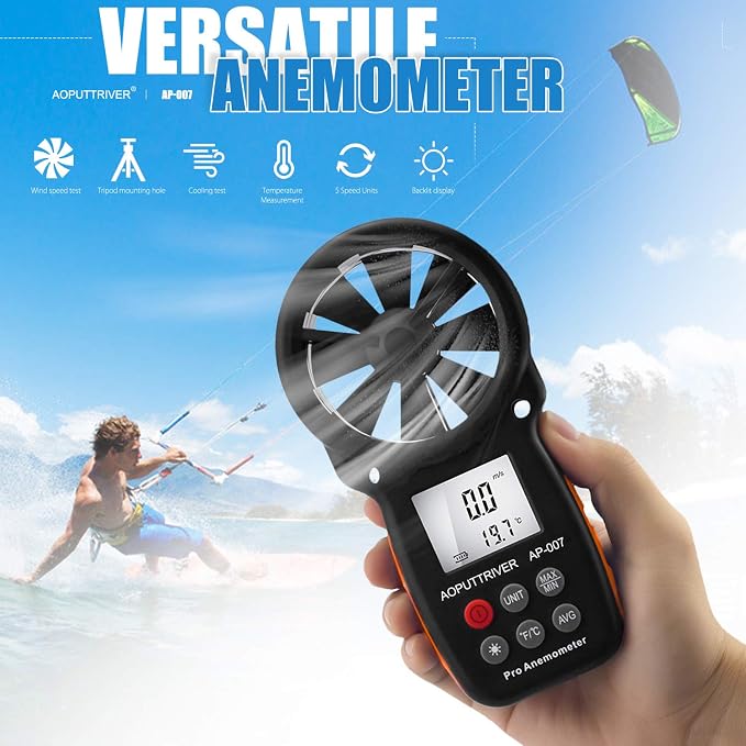 Anemometer Handheld Wind Speed Meter - Image 2