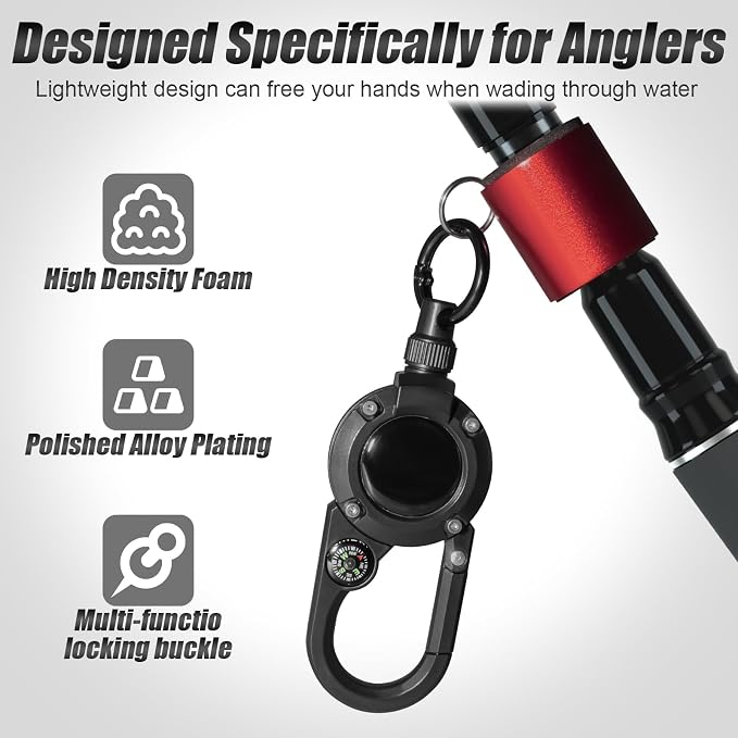 Fishing Rod Clip, Wearable Fishing Rod Holder, Portable Fishing Rod Accessory - Image 3