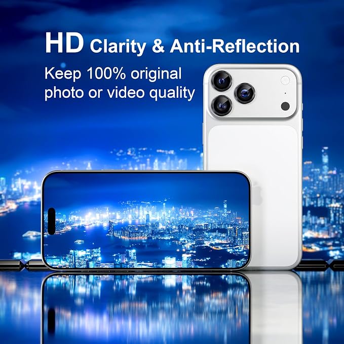 Misea Compatible for iPhone 17 Pro/iPhone 17 Pro Max Camera Lens Protector - Image 4