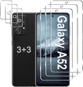 Galaxy A52 5G Screen Protector + Camera Lens Protector, 9H Tempered Glass Film by LXXMSXH