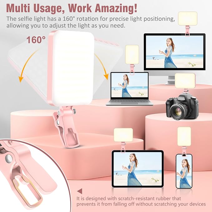 ALTSON 60 LED Portable Selfie Light Video Conference Lighting - Image 2