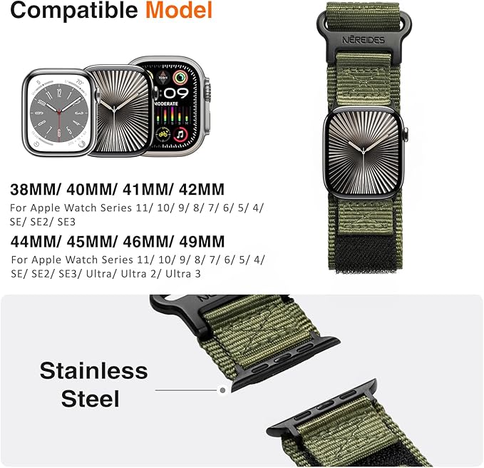 Nereides Compatible with Apple Watch Series 11 Band Series - Image 4