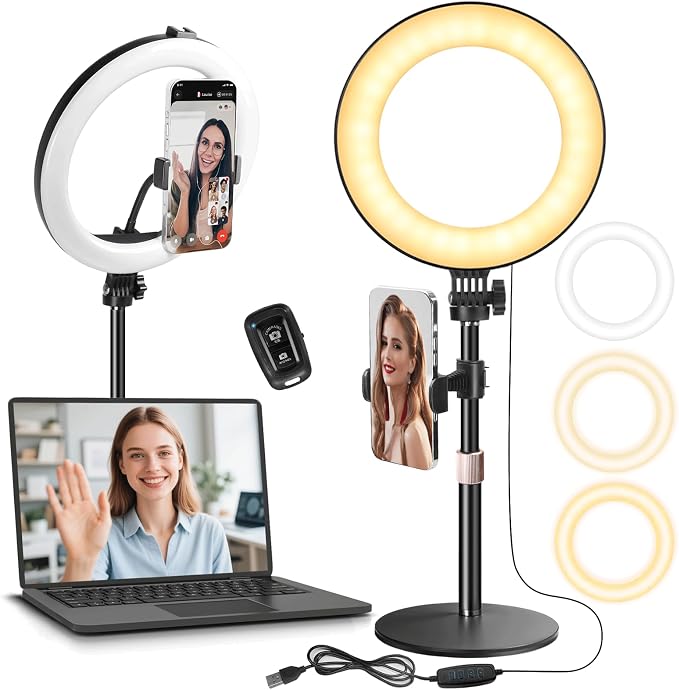 MACTREM 10“ Desk Ring Light by MACTREM