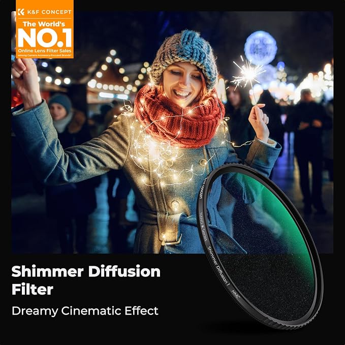 K&F CONCEPT 52mm Shimmer Diffusion 1 Effect Filter Optical Glass 18 - Image 2