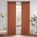 Memory Trained Pinch Pleated Curtains 96 Inches Long, Viral Linen Pinch Pleat by ANRODUO