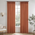 Memory Trained Pinch Pleated Curtains 90 Inches Long, Viral Linen Pinch Pleat by ANRODUO