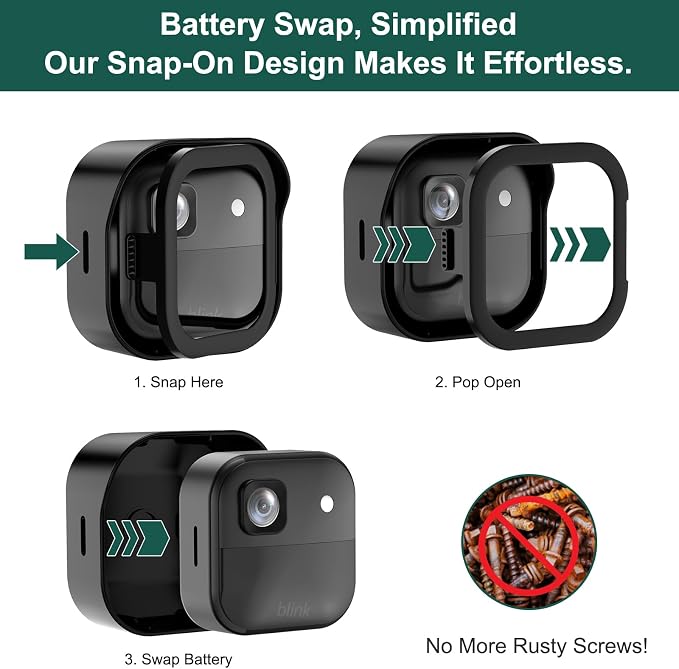 Blink Camera Mount for Outdoor 2K+, 3 Pack Protective Housing and 360° - Image 5