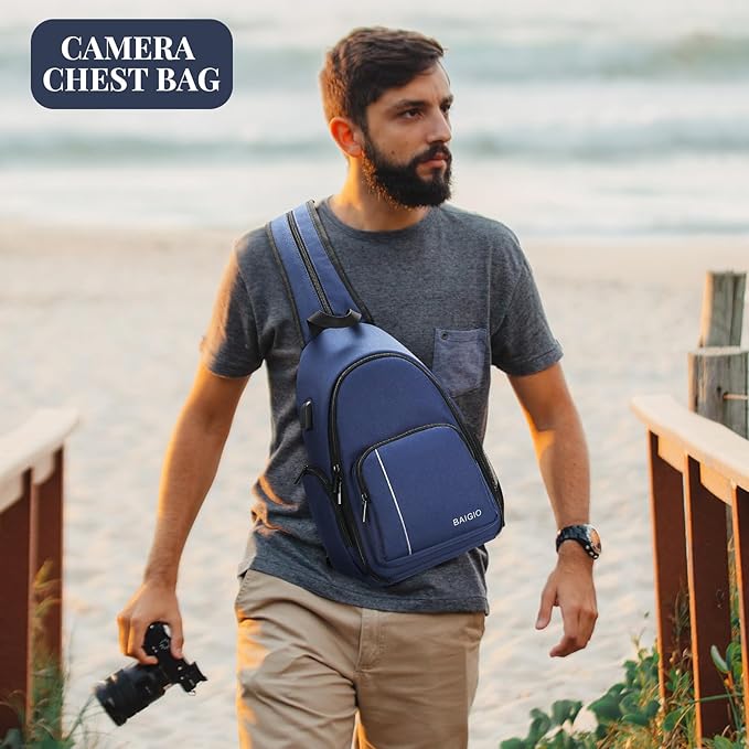 BAIGIO Camera Sling Bag Small Camera Backpack - Image 8