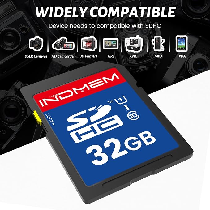 SD Card 32GB, 5 Pack SDHC Memory Cards UHS-I U1 Class 10 High-Speed Full HD - Image 3
