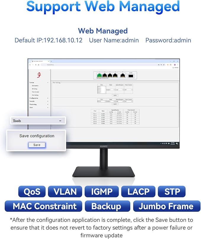 8 Port 2.5G Web Managed Ethernet Switch - Image 5