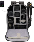 CADeN Camera Backpack Bag with Laptop Compartment 15.6" by CADeN