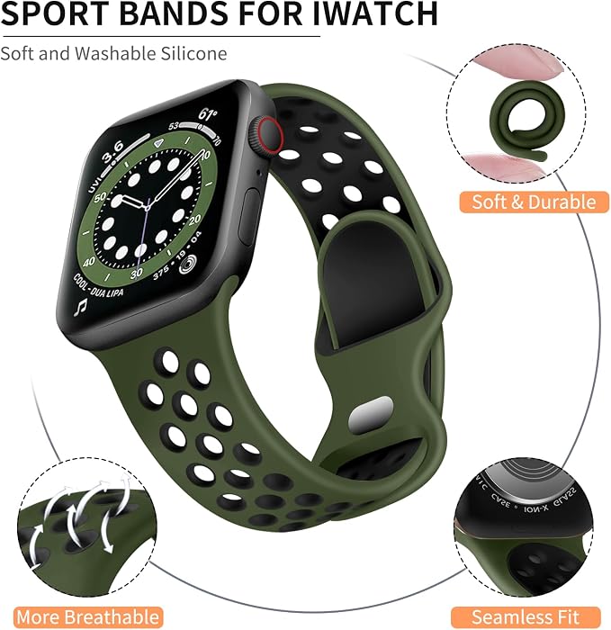 Lerobo Compatible with Apple Watch Band 40mm SE 3 2nd 38mm 42mm Series 11 10 - Image 2