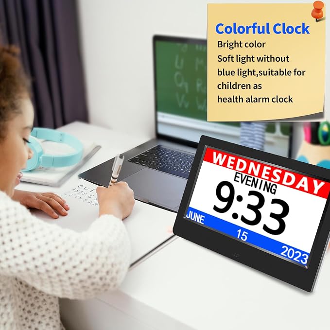 AINFTIME DST Clock with Day and Date - Image 5