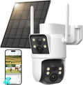 LIWAN 4G LTE Cellular Security Camera Wireless Outdoor, No WiFi Dual Lens by LIWAN