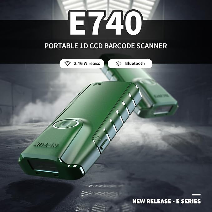 NETUM Bluetooth 1D Barcode Scanner, 3-in-1 Small Portable CCD Bar Code Reader - Image 2