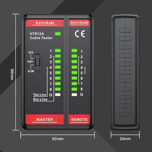 Network Cable Tester with RJ45 RJ11 Port, Ethernet Cable Tester, Ethernet - Image 7