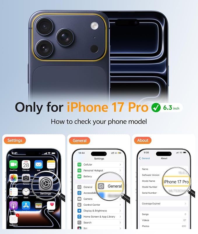 FNTCASE for iPhone 17 Pro Case: Translucent Matte Cases - Image 2