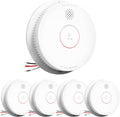 SITERWELL Smoke Detector, Hardwired Interconnected Smoke Detector, by SITERWELL