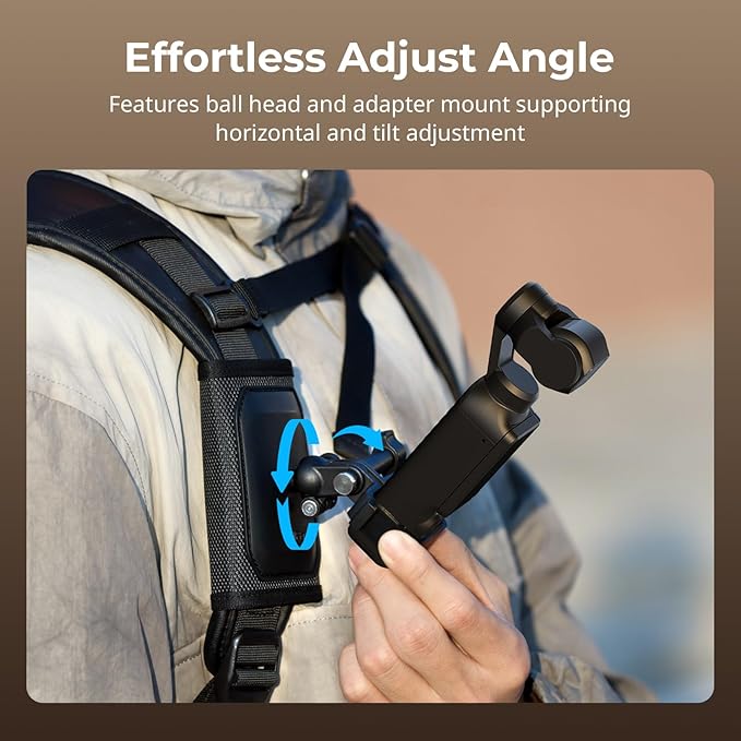 SMALLRIG Backpack Strap Mount for DJI Osmo Pocket 4 3/Action 6/5 Pro/4/Nano - Image 4