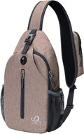 WATERFLY Crossbody Sling Backpack Sling Bag Travel Hiking Chest Bags Daypack by Waterfly