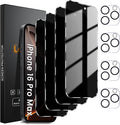 Lesakit 4+4 Pack Privacy Screen Protector by Lesakit