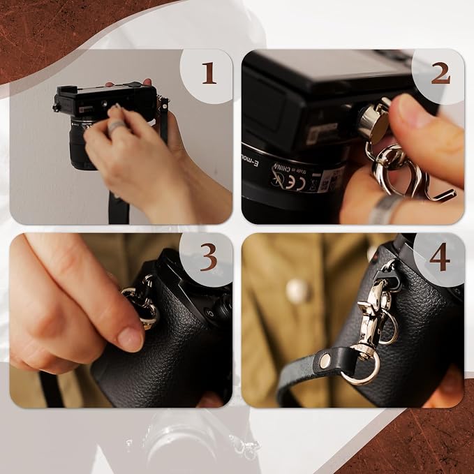 C Coiro Leather Camera Strap Crossbody - Image 4