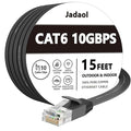 Jadaol Cat 6 Ethernet Cable 15 ft, 10Gbps Support Cat8 Cat7 Network, Flat RJ45 by Jadaol
