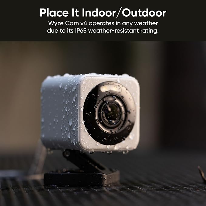 WYZE Cam v4, 2.5K HD WiFi Smart Home Security Camera, Indoor/Outdoor, Motion - Image 7