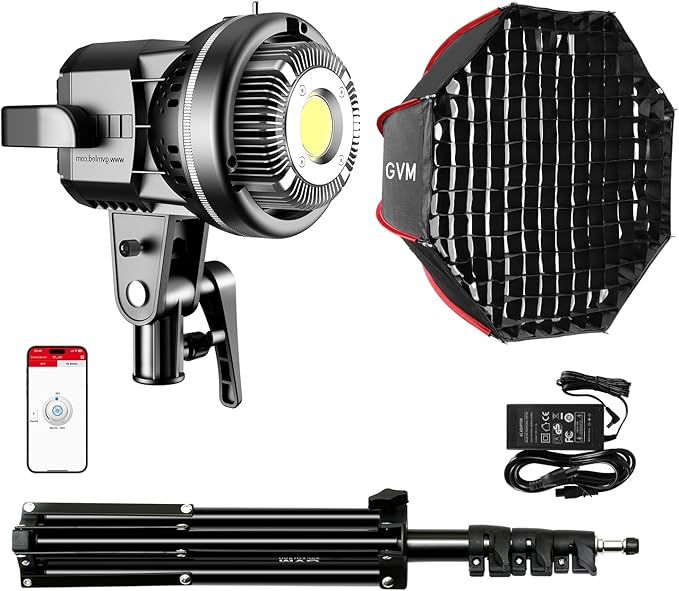 GVM 80W Video Light, Studio Lights by GVMGreatVideoMaker