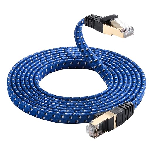 Cat 8 Ethernet Cable, 2 Packs 1.6ft DanYee Nylon CAT8 High Speed Professional - Image 7