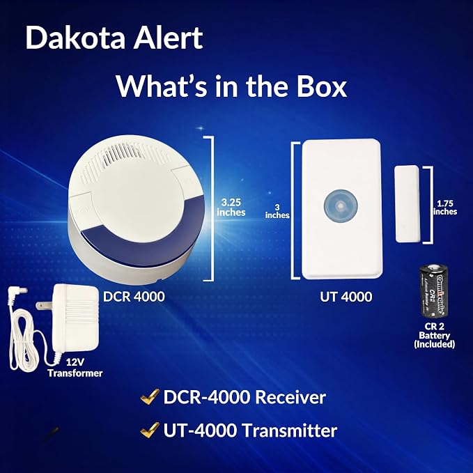 Dakota Alert DCR-4000 Wireless Receiver Bonus Kit – 1 Mile Long Range Driveway - Image 7