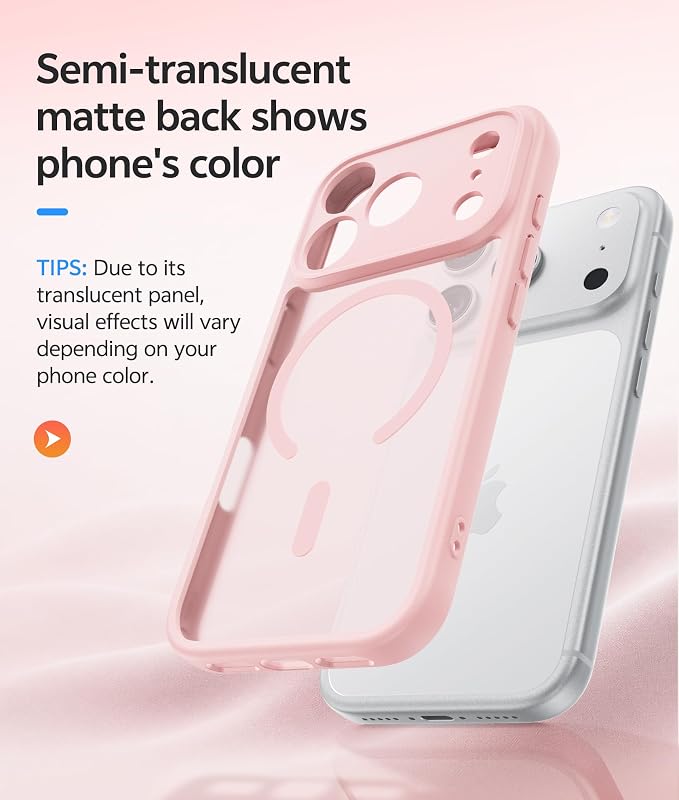 FNTCASE for iPhone 17 Pro Case: Translucent Matte Cases - Image 5