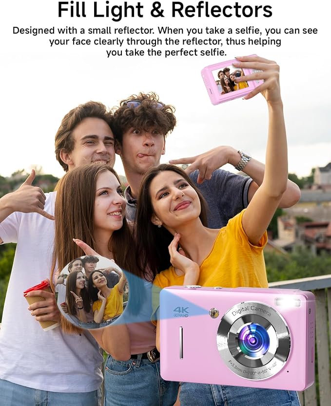 Digital Camera, FHD 1080P 44MP Point and Shoot Digital Camera - Image 4