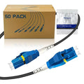 50-Pack - 10m Uniboot LC to LC Armored Fiber Patch Cable, Singlemode 9/125um by Bangun