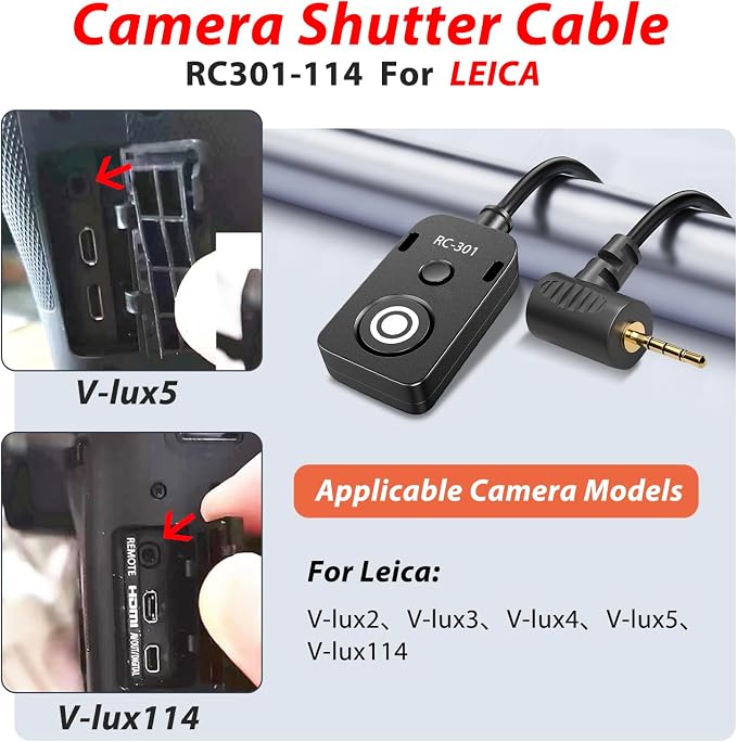 for Leica V-lux114 Cable/for Panasonic Genera Shutter Cable s5 ii S5M2XS GH4 - Image 6