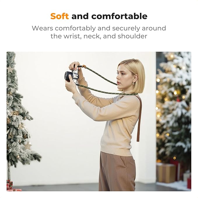 K&F CONCEPT Camera Neck Strap, 100cm Nylon Rope Camera Shoulder Strap - Image 6