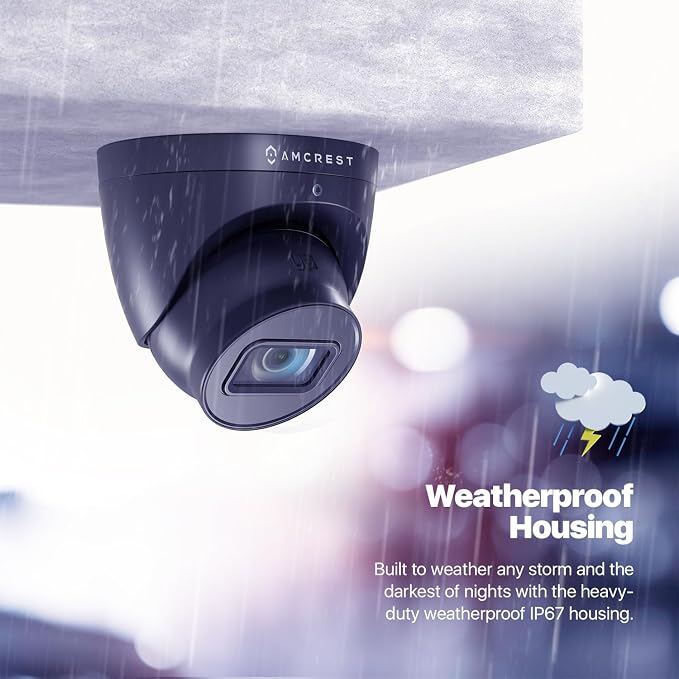 Amcrest Analog Outdoor Security Camera, Dome 2MP 1080P @ 30fps, Quadbrid - Image 6