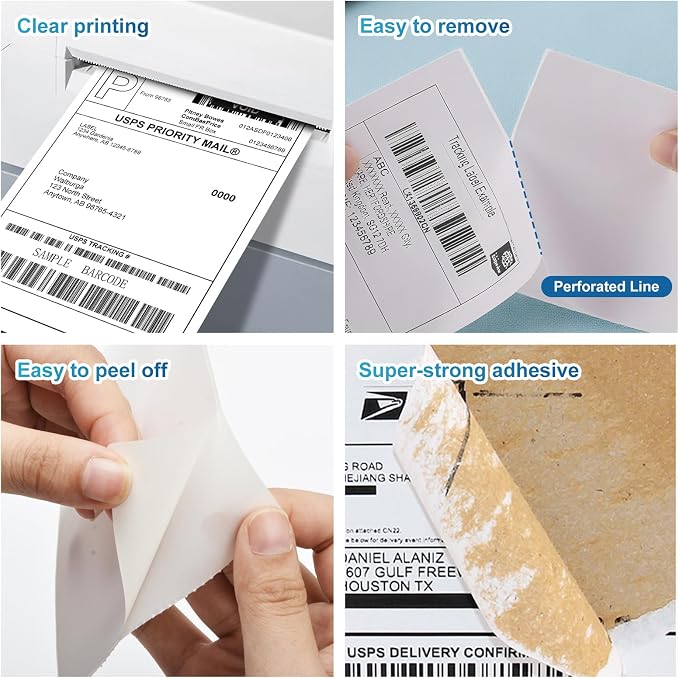 9527 Product 4x6 Blank Direct Thermal Shipping Labels - Image 4