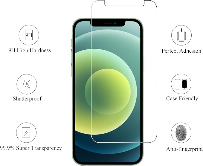 Ailun Screen Protector for iPhone 12 / iPhone 12 Pro 2020 6.1 Inch 3 Pack Case - Image 2