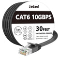 Jadaol Cat 6 Ethernet Cable 30 ft, 10Gbps Support Cat8 Cat7 Network, Flat RJ45 by Jadaol
