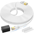 Cat 7 Ethernet Cable 50 ft, High Speed Flat Internet Cable by Folishine