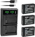 Kastar 3-Pack Battery and LTD2 USB Charger Replacement by Kastar