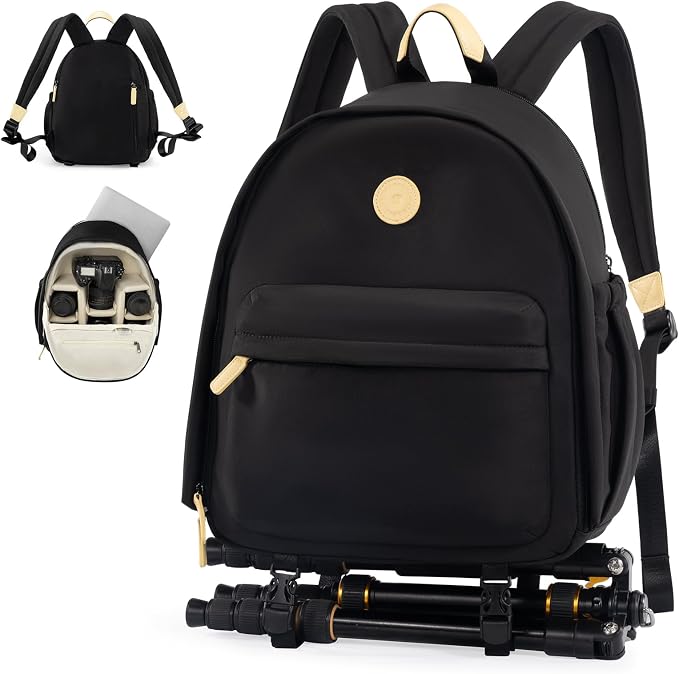 Cwatcun Camera Backpack Bag for Women, Stylish DSLR/SLR Camera Bag by FocusonCameraBag